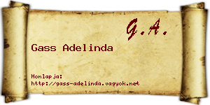 Gass Adelinda névjegykártya